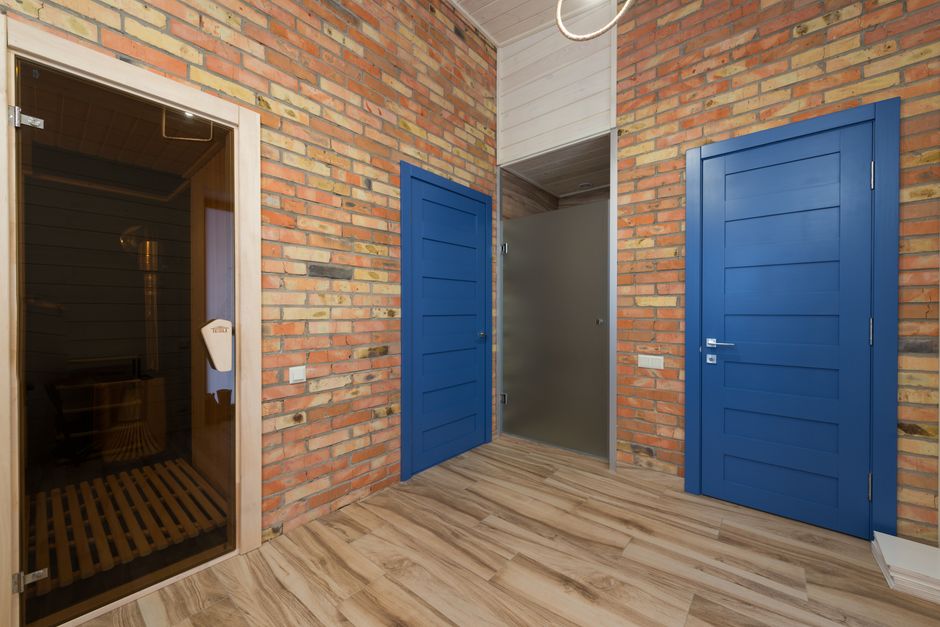 Modern interior door with clean lines