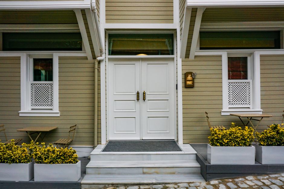 Elegant front door installation